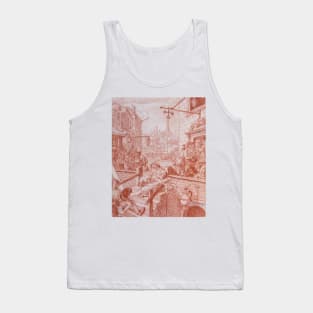 Gin Street by William Hogarth Tank Top